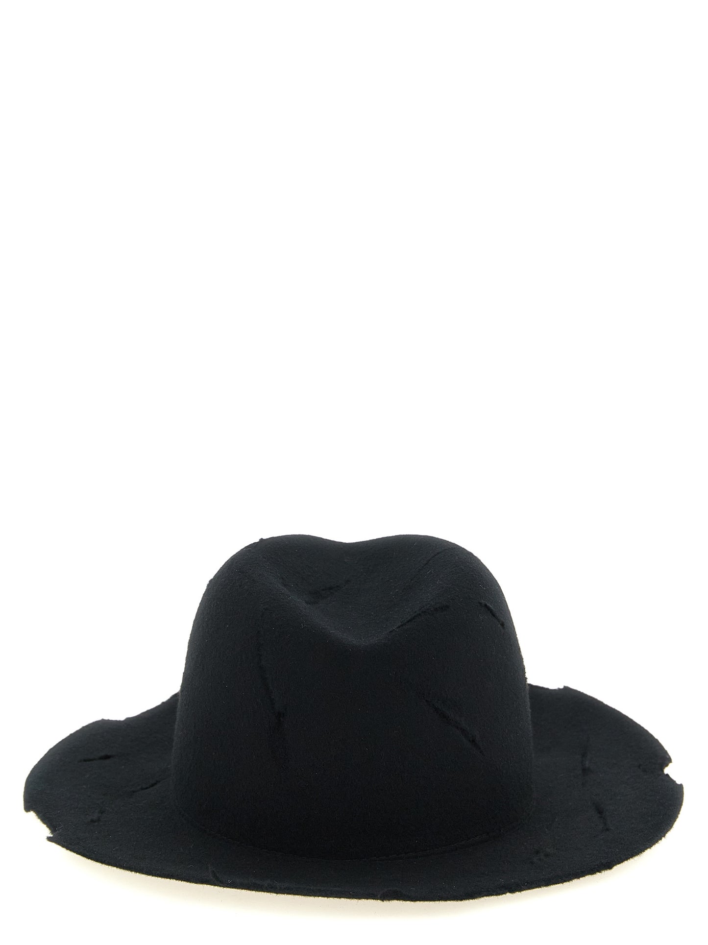 Yohji Yamamoto Black Wool Fedora