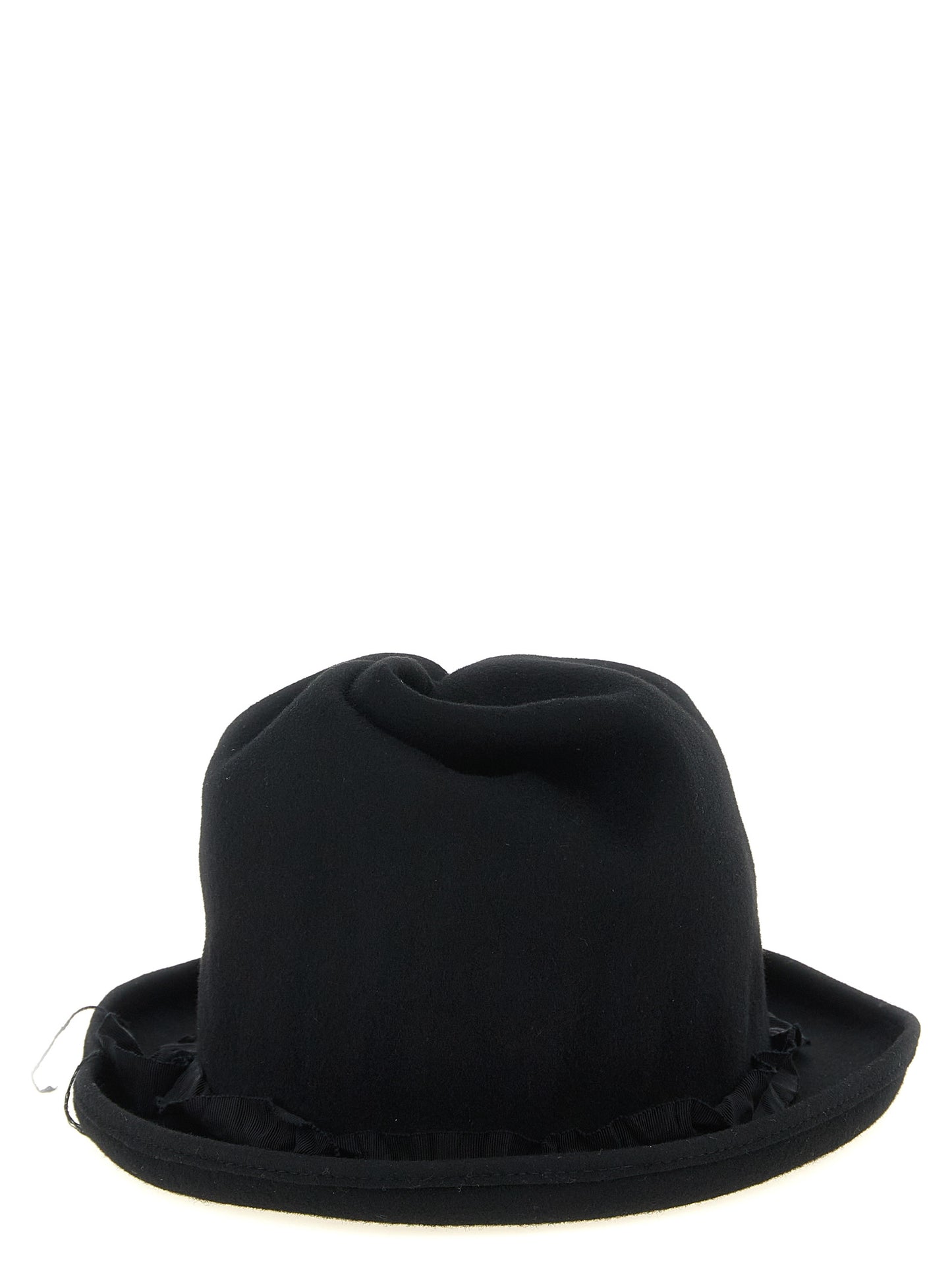 Yohji Yamamoto Black Wool Fedora
