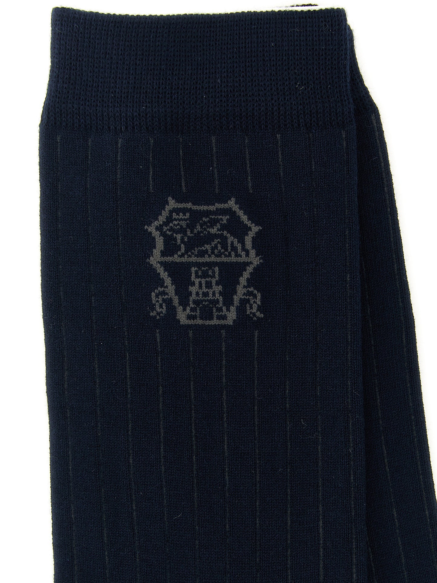 Brunello Cucinelli Blue Cotton Socks