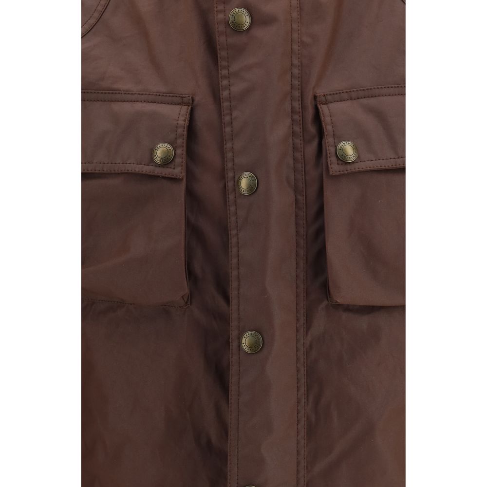 Belstaff Brown Cotton Biker Jacket