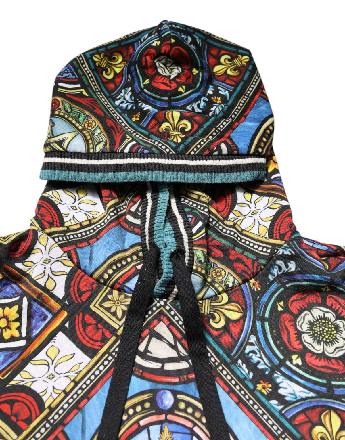 Dolce & Gabbana Multicolor Printed Hooded Sweatshirt Sweater