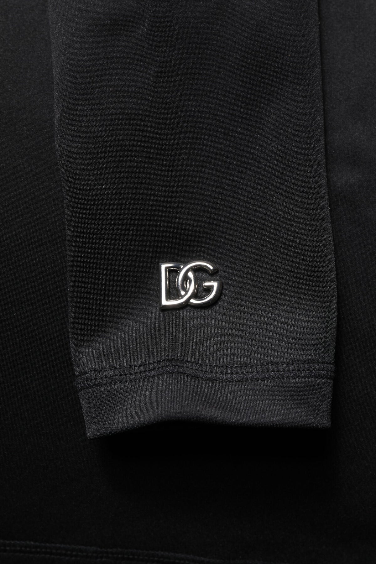 Dolce & Gabbana Black Polyester Turtleneck Pullover Sweater