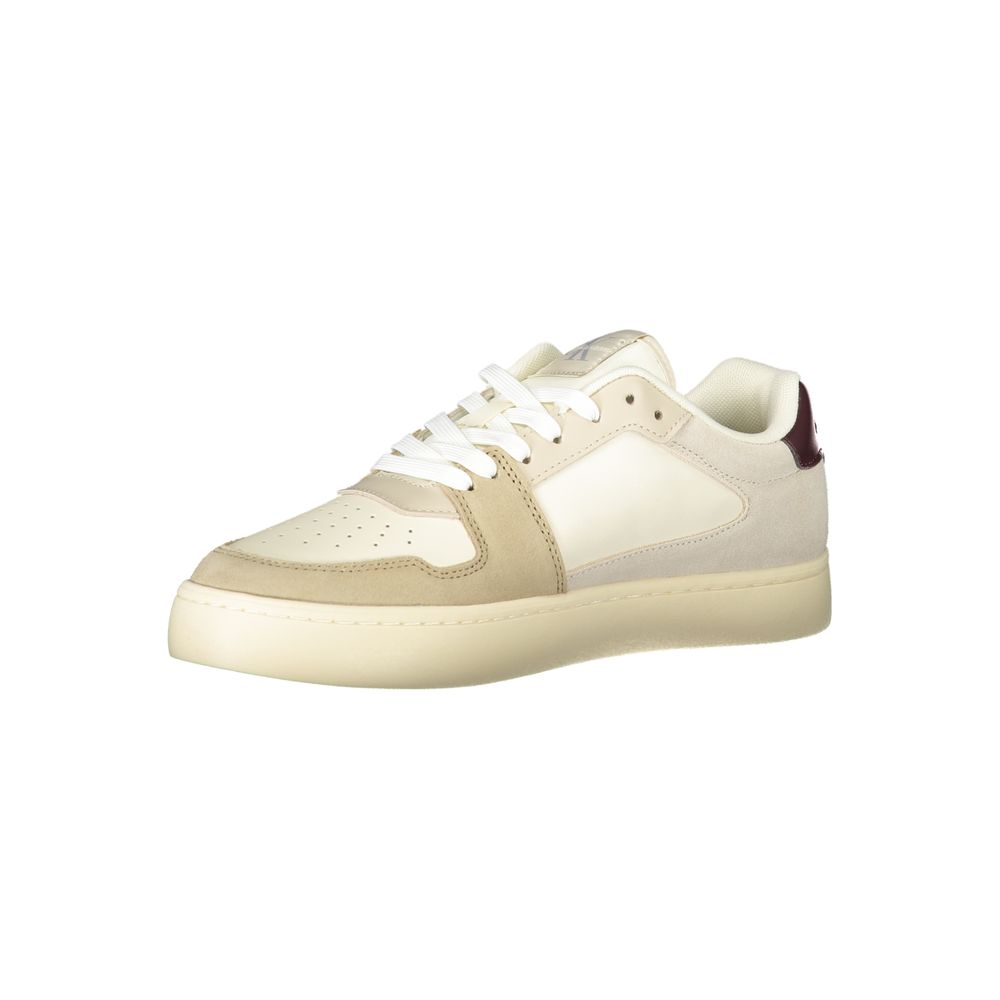 Calvin Klein Beige Polyurethane Men Sneaker