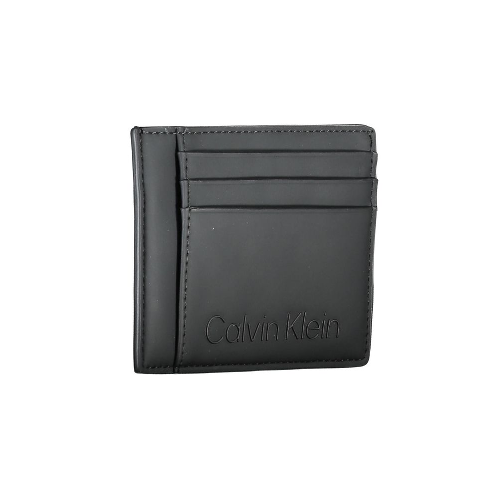 Calvin Klein Nero Polyurethan Herren-Kartenetui