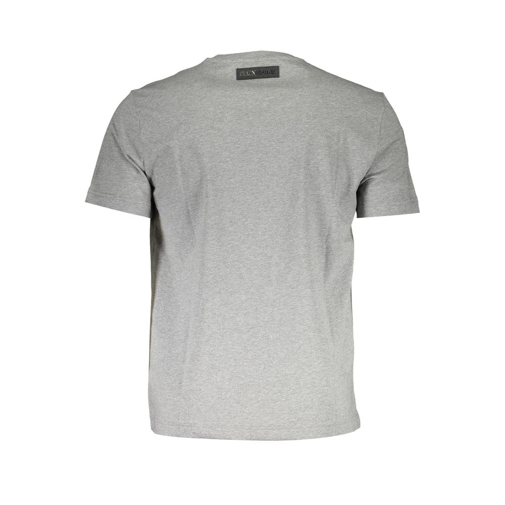 Plein Sport T-Shirt Uomo in Cotone Grigio