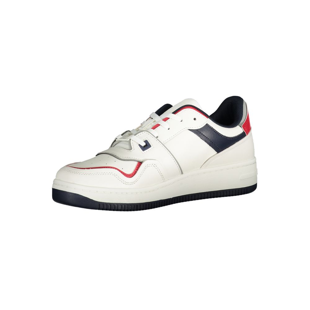 Tommy Hilfiger Bianco Polyurethane Men Sneaker