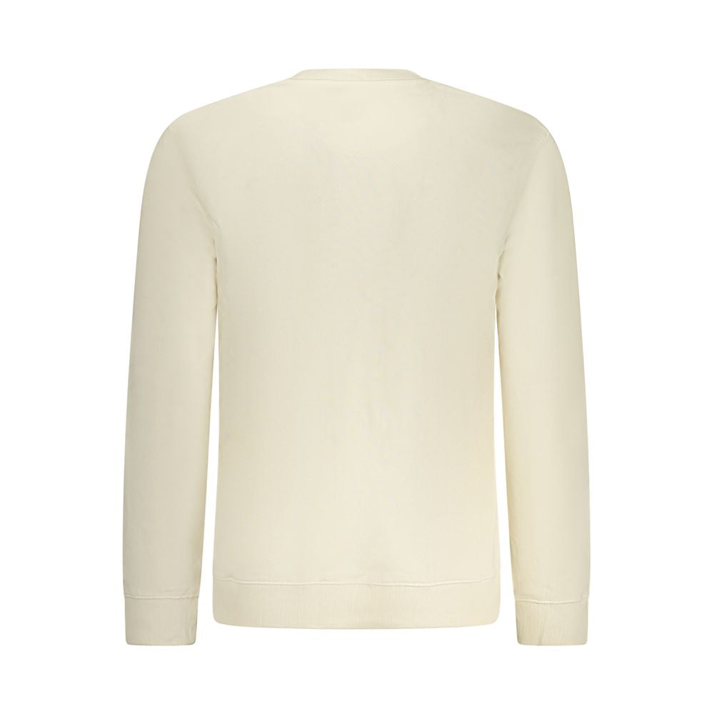 Lee Beige Cotton Men Sweatshirt