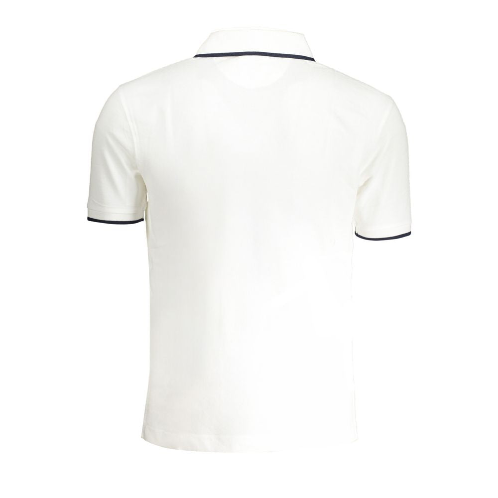 La Martina Wit Katoenen Poloshirt voor Heren