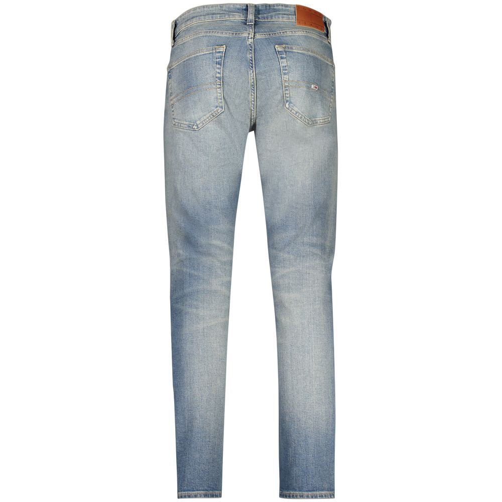 Jeans Slim Tapered in Cotone Blu di Tommy Hilfiger da Uomo