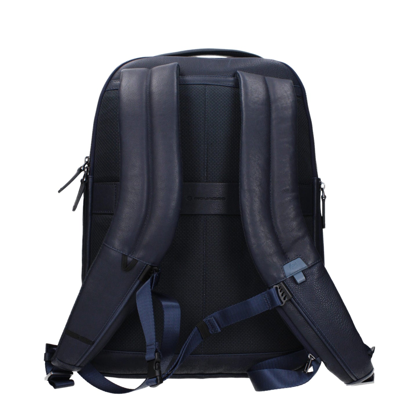 Piquadro blauwe leren rugzak