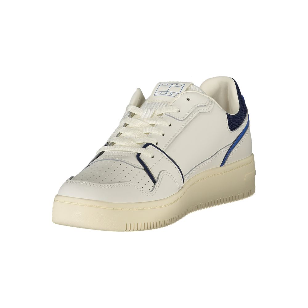 Tommy Hilfiger Bianco Polyurethane Men Sneaker