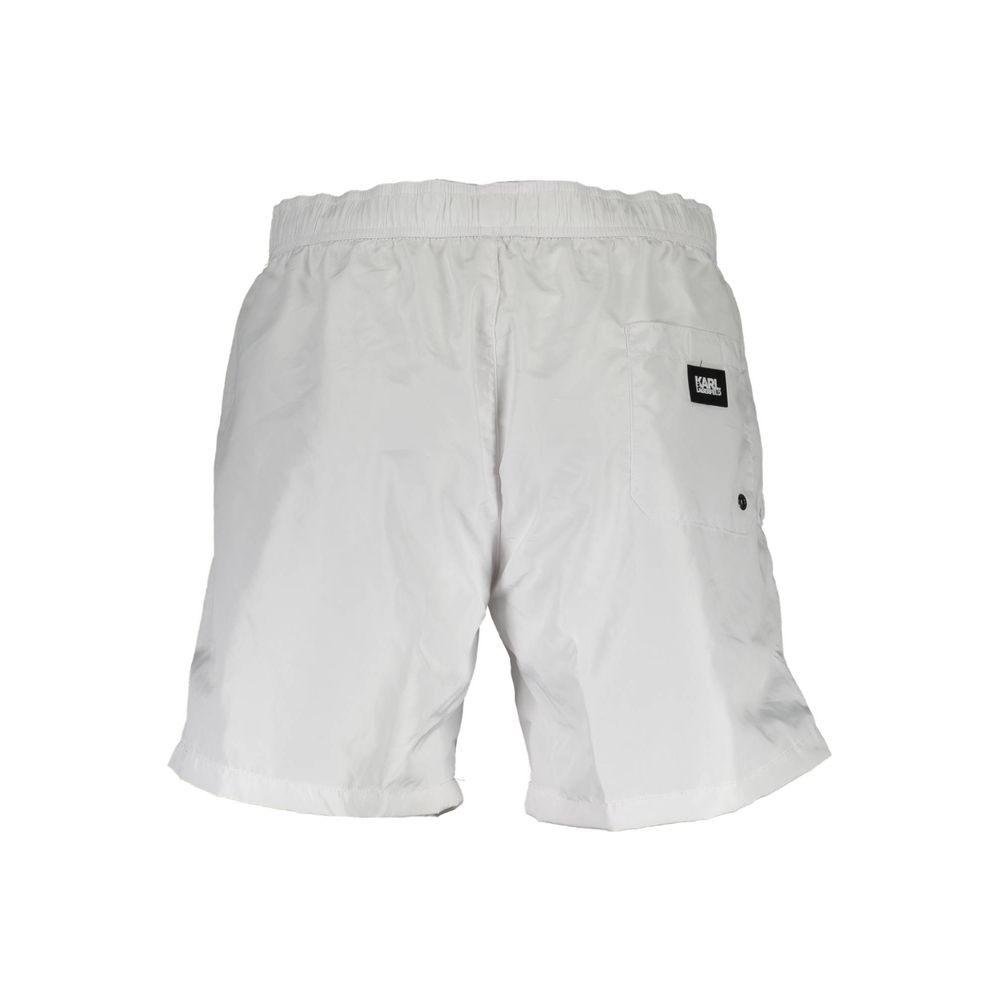 Karl Lagerfeld Witte Polyester Zwemboxer voor Heren
