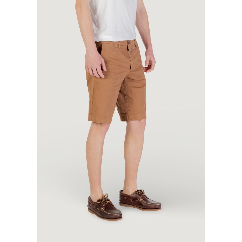 Borghese beigefarbene Bermuda-Shorts aus Baumwolle