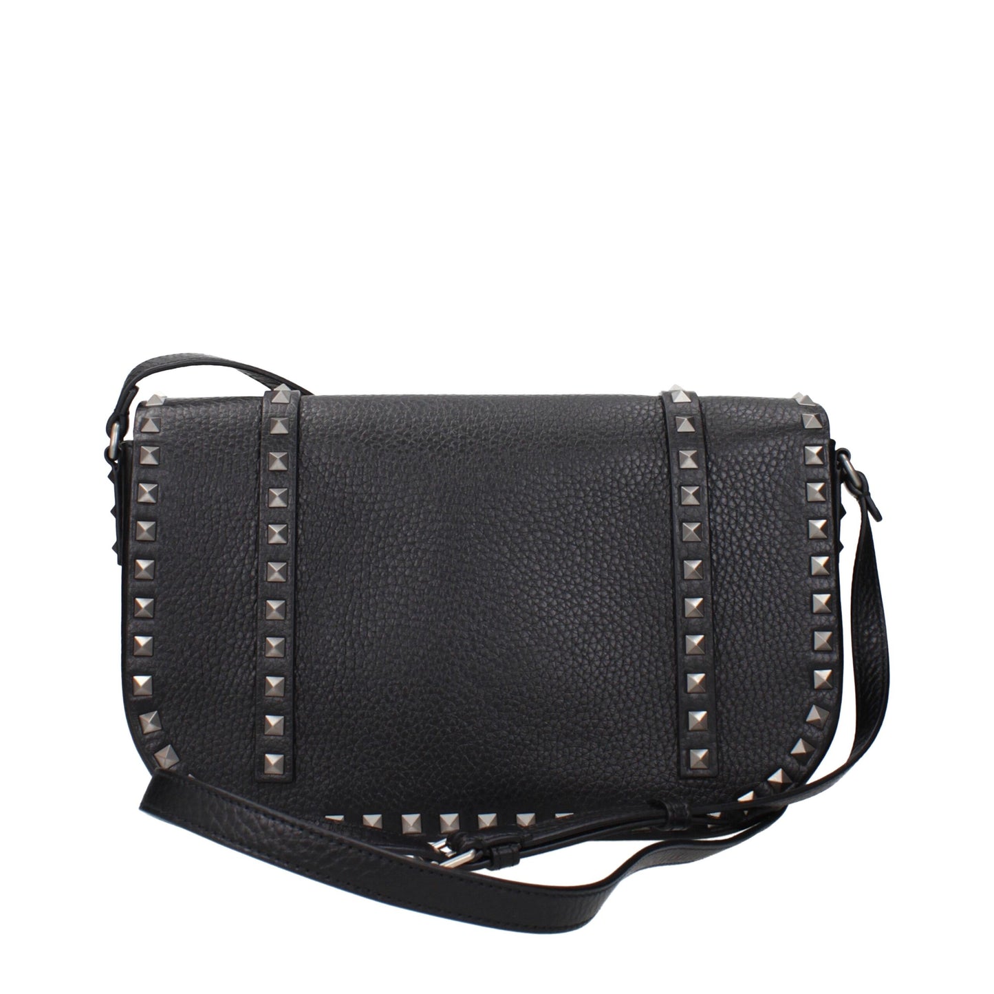 Valentino Garavani Zwarte Leren Crossbodytas