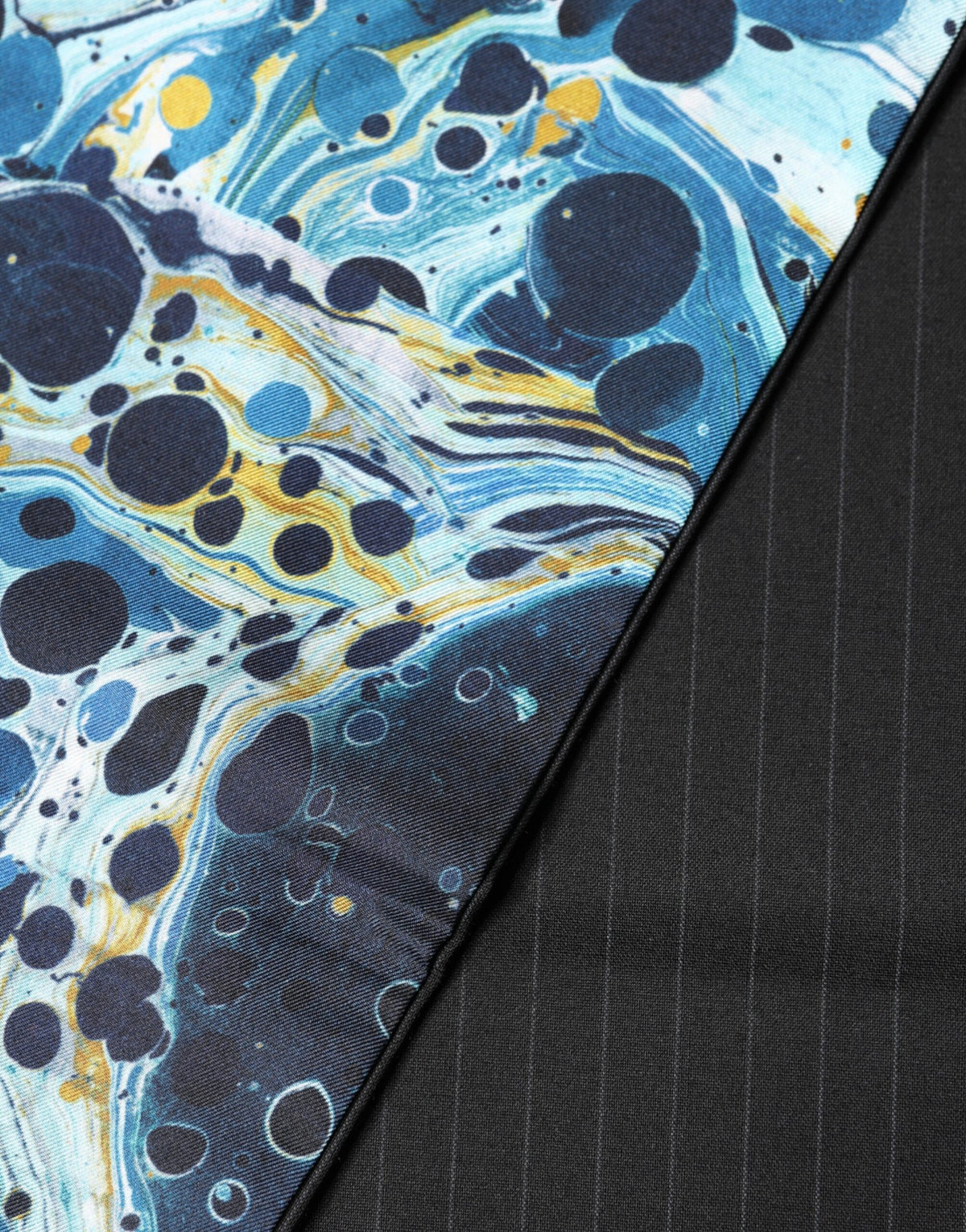 Dolce & Gabbana Multicolor Marble Neck Wrap Foulard Scarf