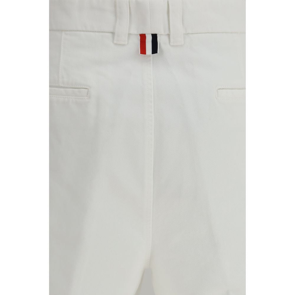 Thom Browne Witte Polyester Bermuda Shorts
