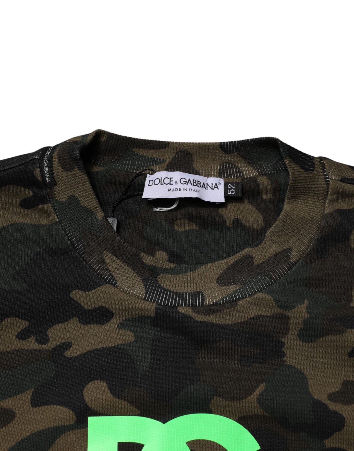 Dolce & Gabbana Multicolor Camouflage Men Sweatshirt Sweater