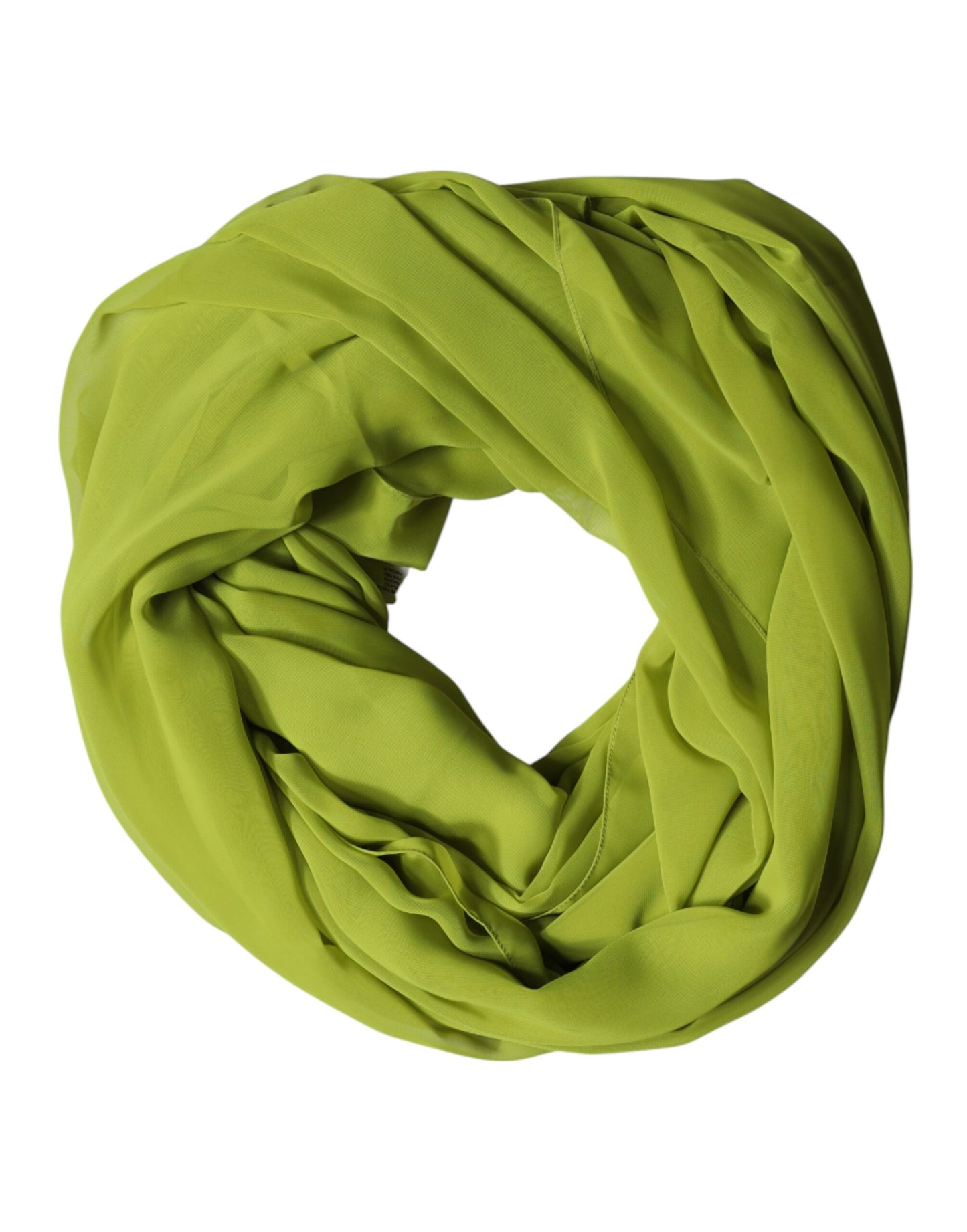 Dolce & Gabbana Green Polyester Stole Neck Wrap Shawl Scarf