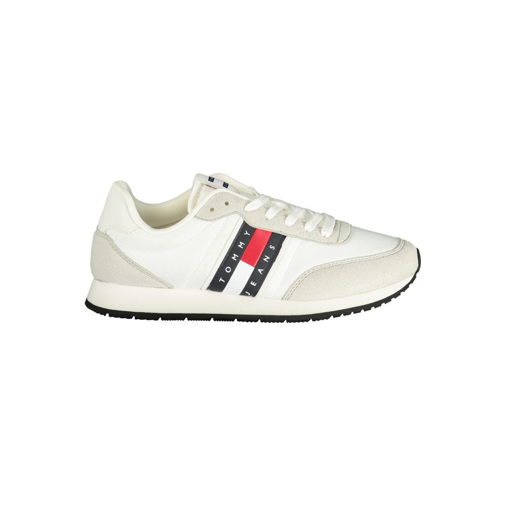 Tommy Hilfiger White Polyurethane Men Sneaker