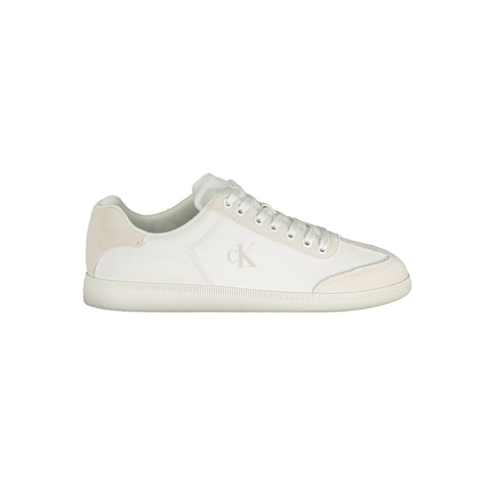 Calvin Klein White Polyester Men's Sneaker