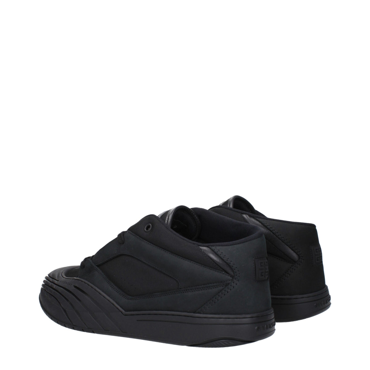 Givenchy Black Fabric Low Top Sneakers