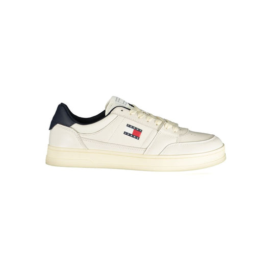 Tommy Hilfiger White Leather Men Sneaker