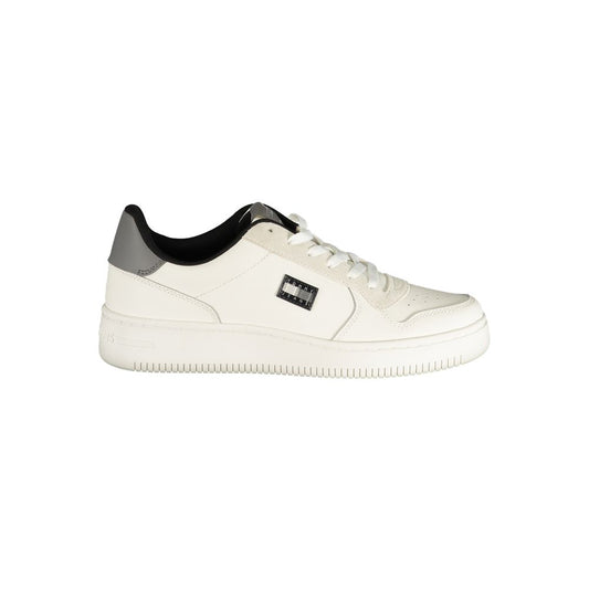 Tommy Hilfiger White Polyurethane Men Sneaker