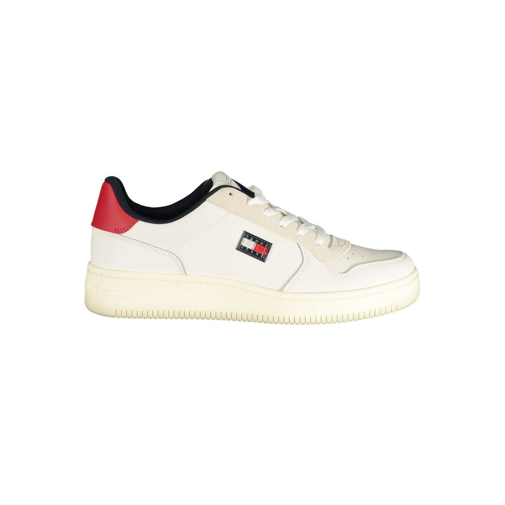 Tommy Hilfiger Bianco Polyurethane Men Sneaker