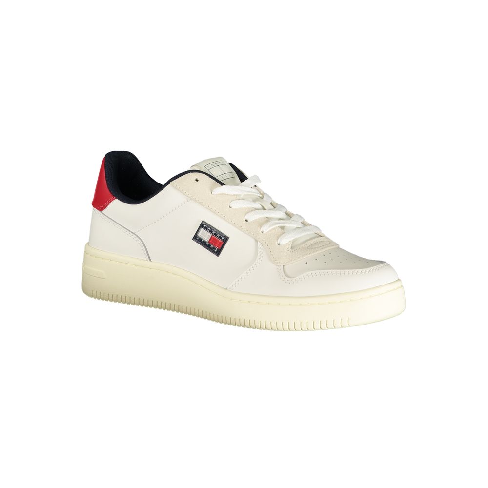 Tommy Hilfiger Bianco Polyurethane Men Sneaker