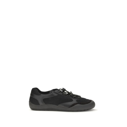 Prada Black Polyester Athletic Sneakers