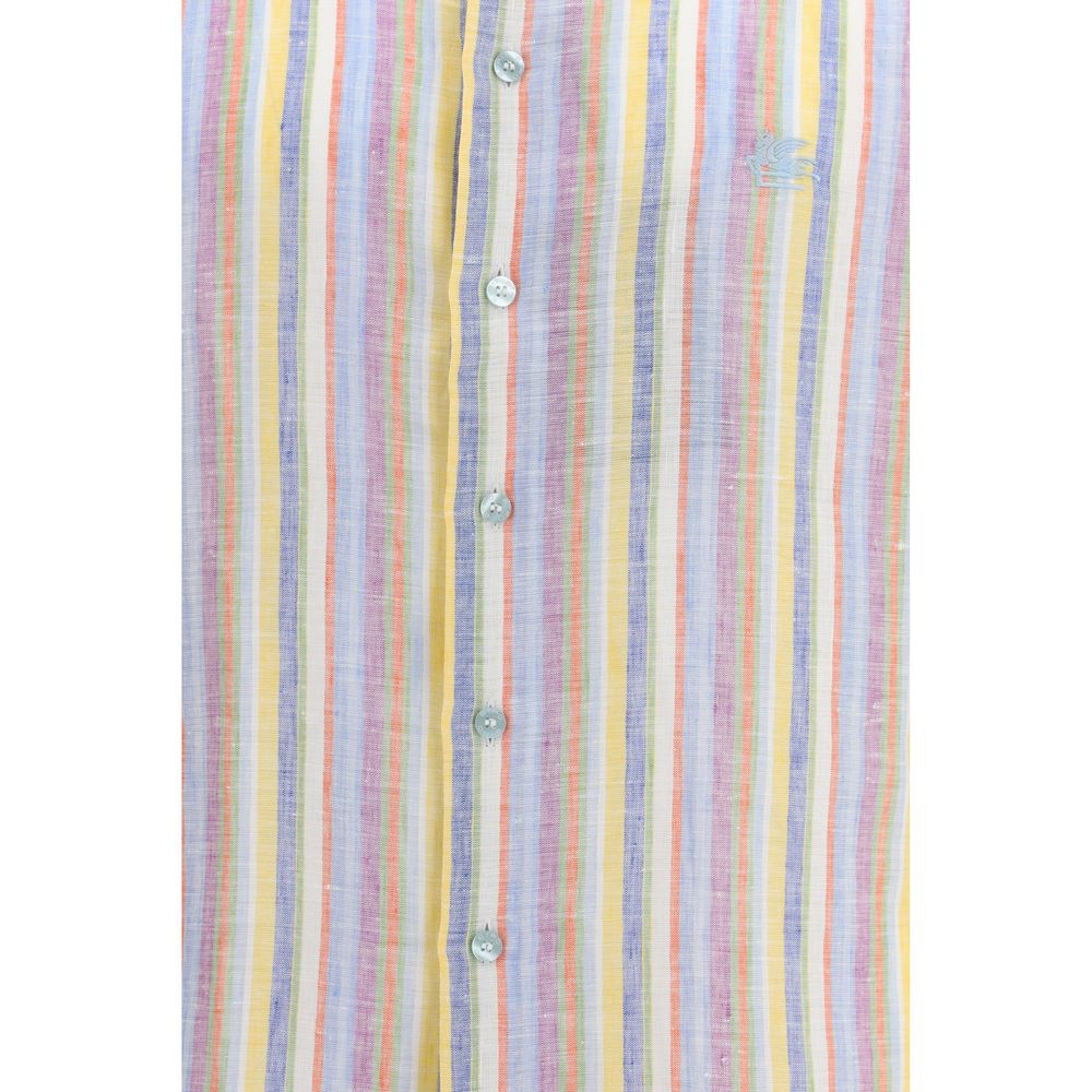 Etro Multicolor Linen Shirt
