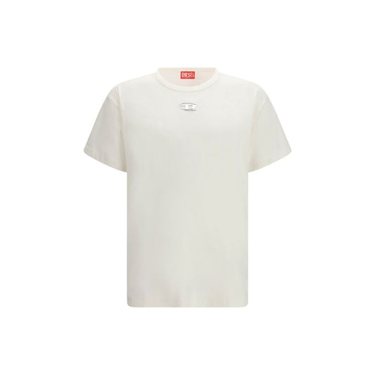 Diesel Weißes Baumwoll-T-Shirt