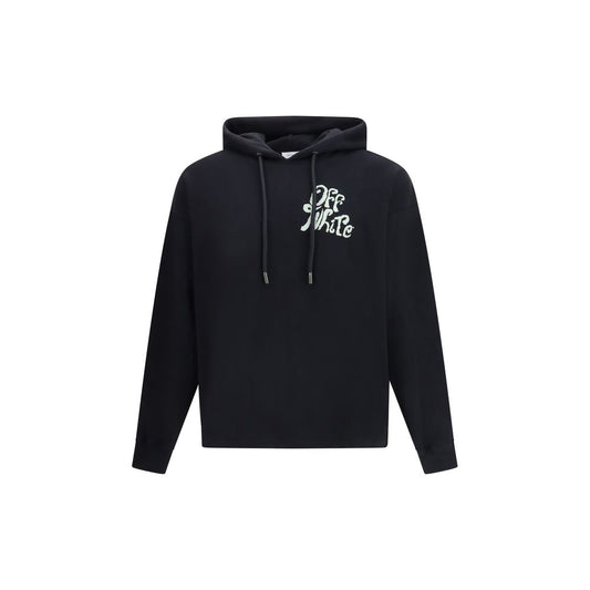 Off-White Black Cotton Sweatshirt