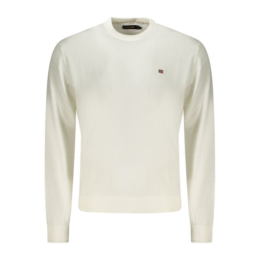 Napapijri White Cotton Men Shirt