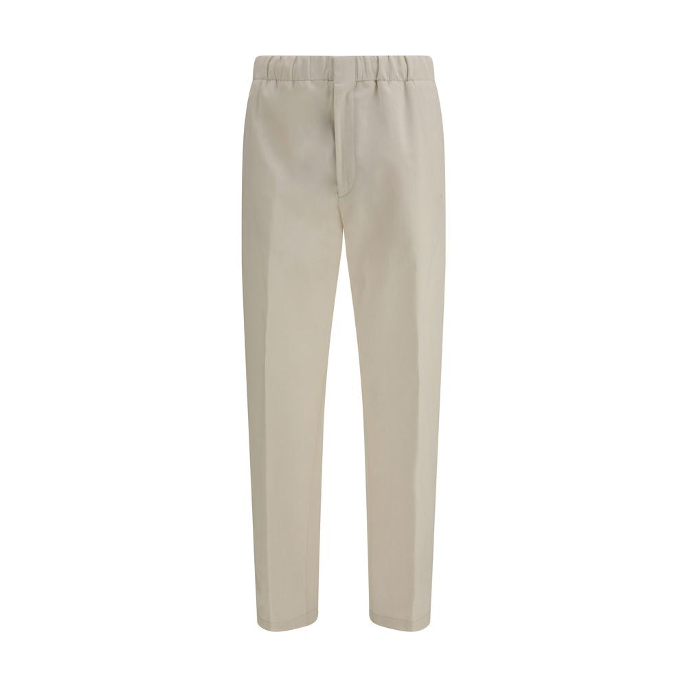 Pantaloni Casual in Cotone Beige Lardini