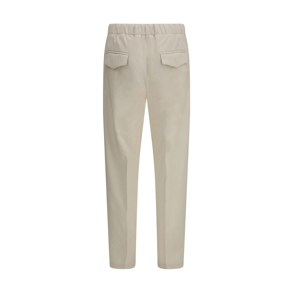 Pantaloni Casual in Cotone Beige Lardini