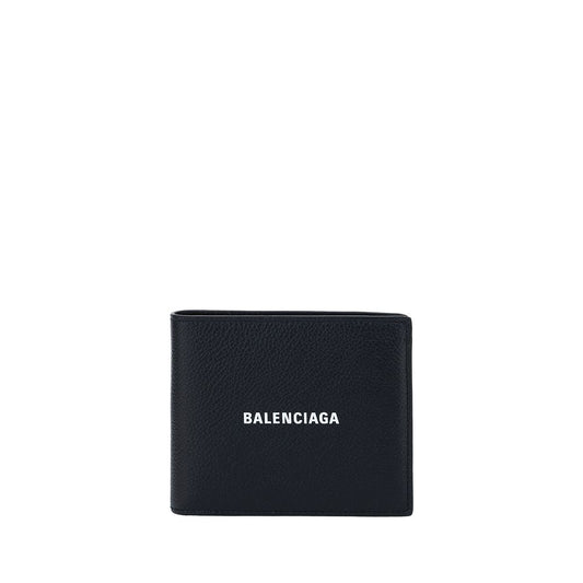 Balenciaga Zwarte Kalfsleren Bos Taurus Portemonnee