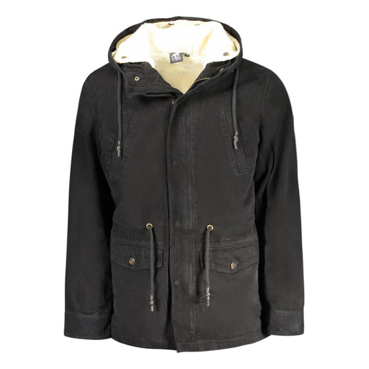 U.S. Grand Nero Polyester Herren Parka Jacke
