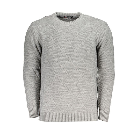 U.S. Grand Grigio Acrylic Men Sweater