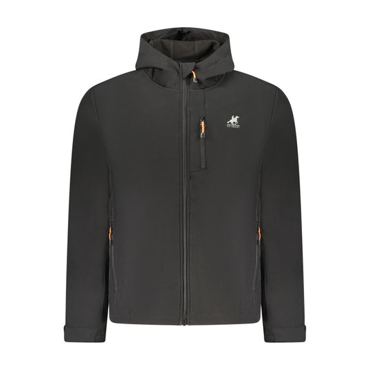 U.S. Grand Schwarze Polyester Herrenjacke