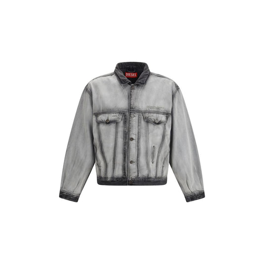 Diesel grijs katoenen spijkerjack