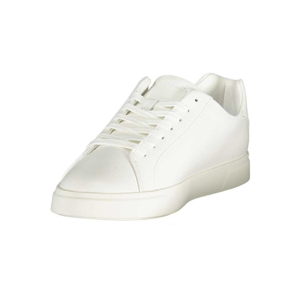Calvin Klein White Polyurethane Men Sneaker