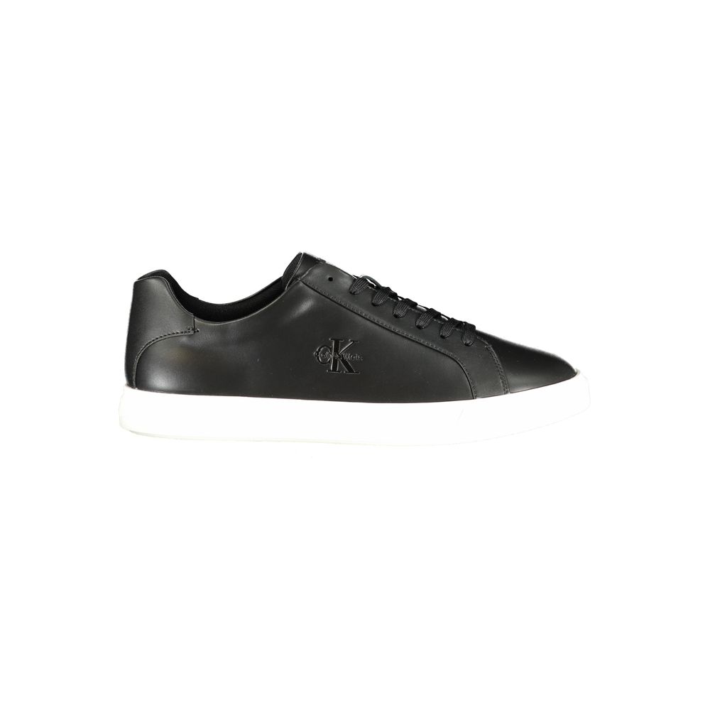 Calvin Klein Black Polyurethane Men Sneaker