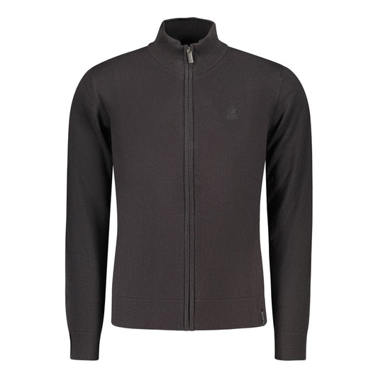 U.S. Grand Zwart Katoenen Herencardigan