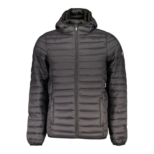 U.S. Grand Schwarze Herrenjacke aus Polyester