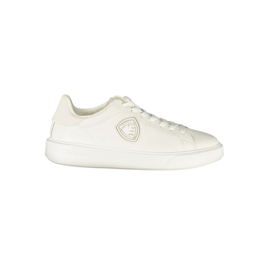 Blauer White Polyurethane Men's Sneaker