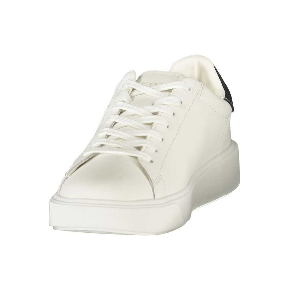 Blauer White Polyurethane Men's Sneaker