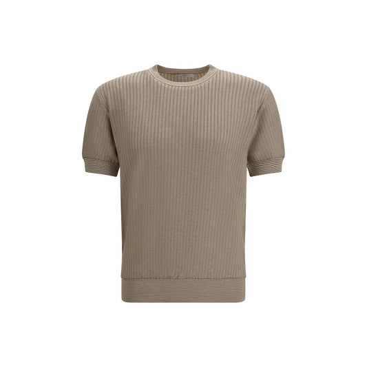 Piacenza Cashmere Beige Cotton Sweatshirt