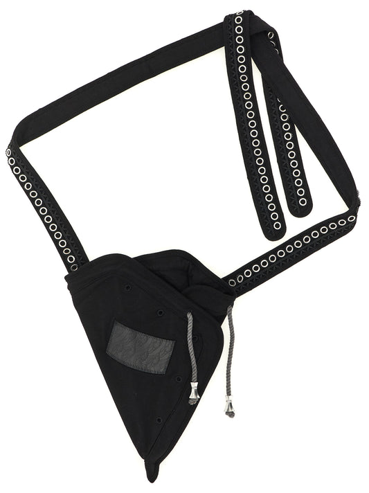 Kiko Kostadinov Black Cotton Crossbody Bag