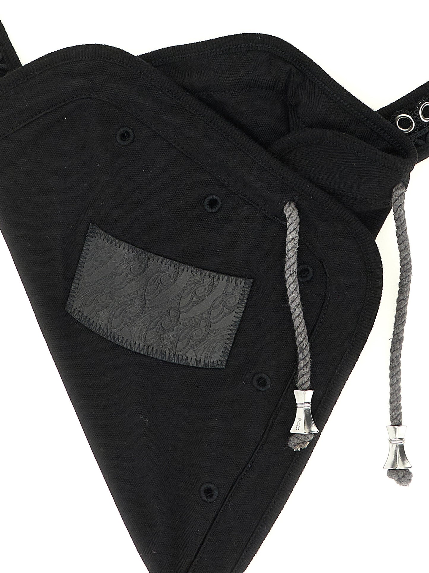 Kiko Kostadinov Black Cotton Crossbody Bag